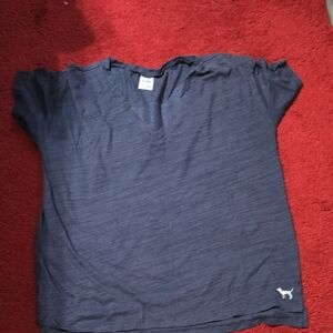 Victoria's Secret Pink Navy Shirt